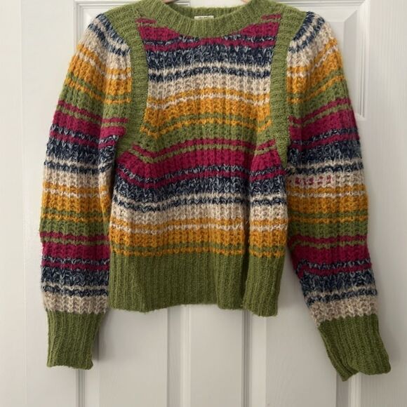 MOTHER Inset Puff-Sleeve Jumper Sweater - Picture 6 of 8